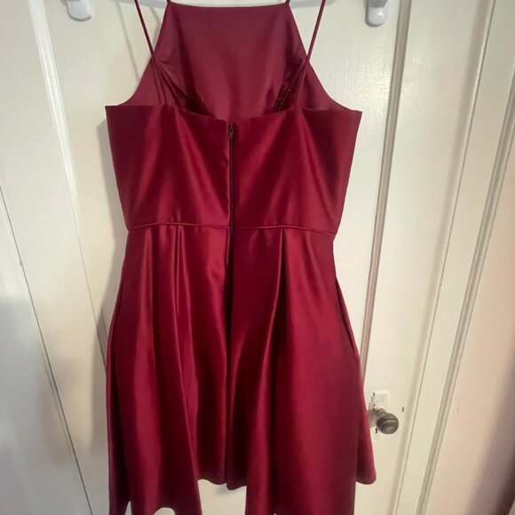 Betsy & Adam Short Red Dress A-line - Picture 5 of 7